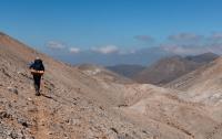 Traversing a scree slope